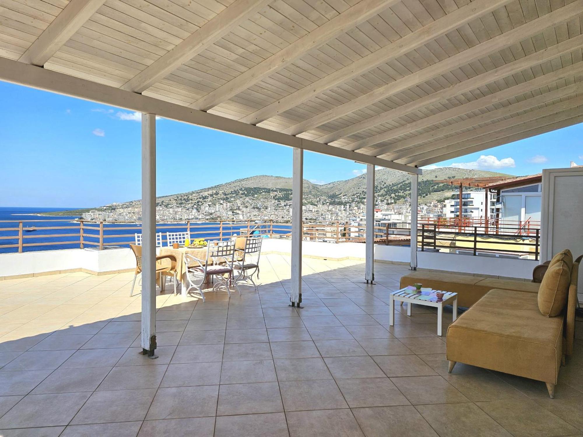 Appartement Sunset Penthouse à Saranda Extérieur photo