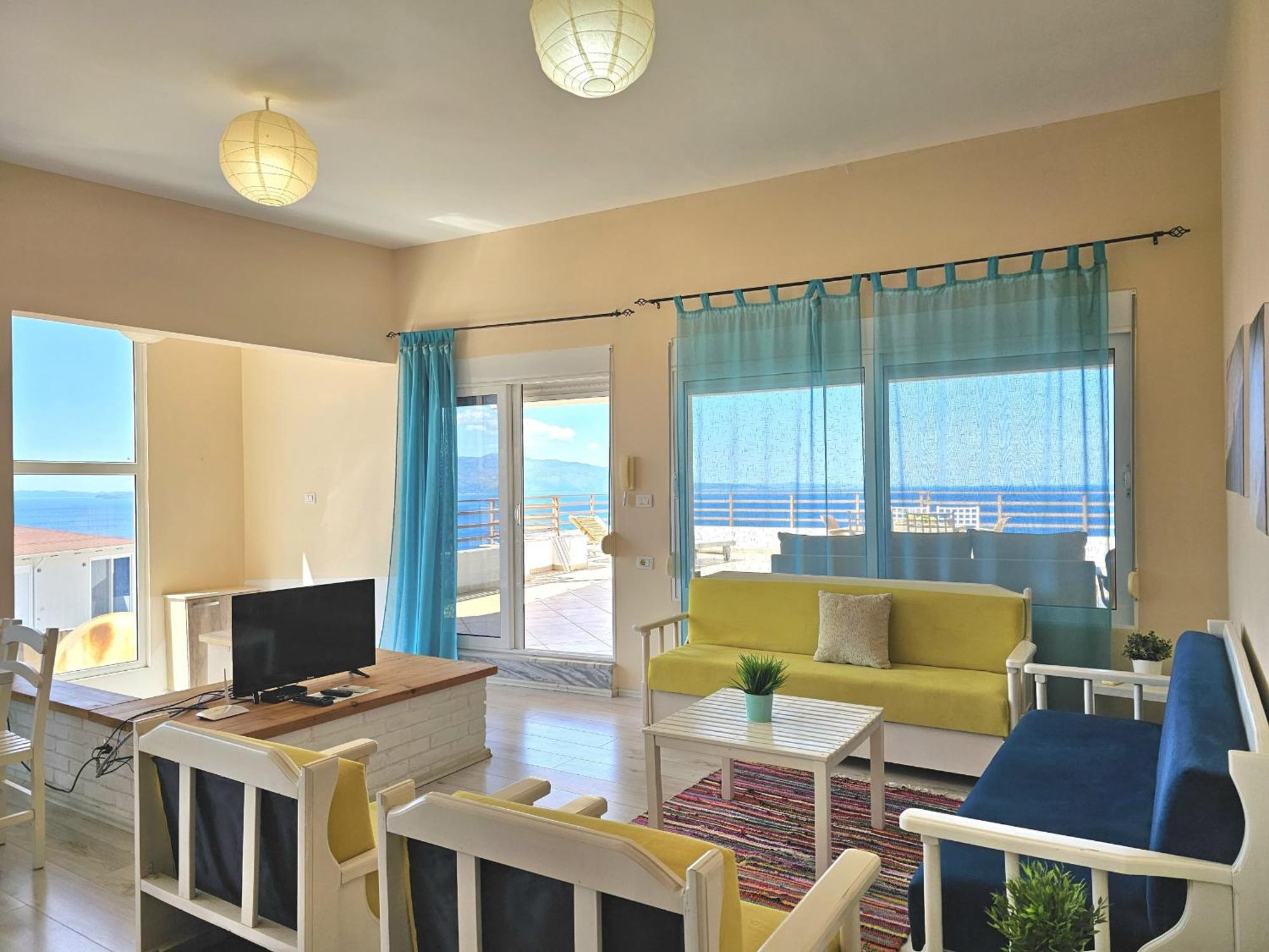 Appartement Sunset Penthouse à Saranda Extérieur photo