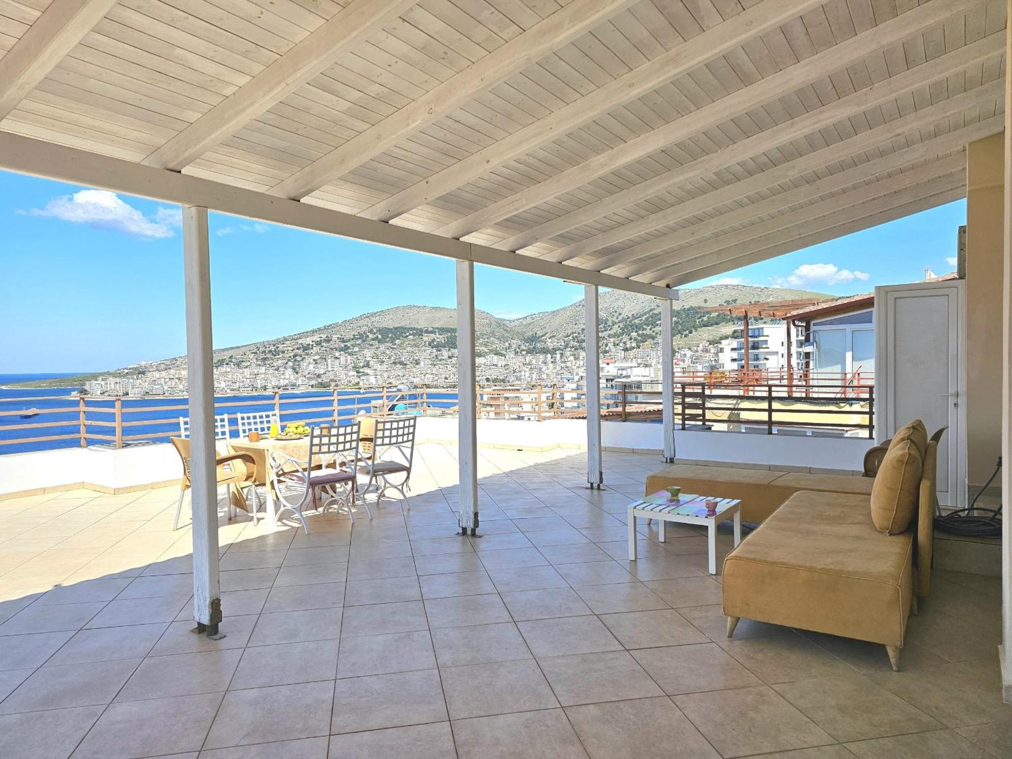 Appartement Sunset Penthouse à Saranda Extérieur photo